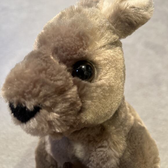 Wild Republic Kangaroo w/Joey Plush Gray Mom and Baby Stuffed Animal 13" - Picture 6 of 12